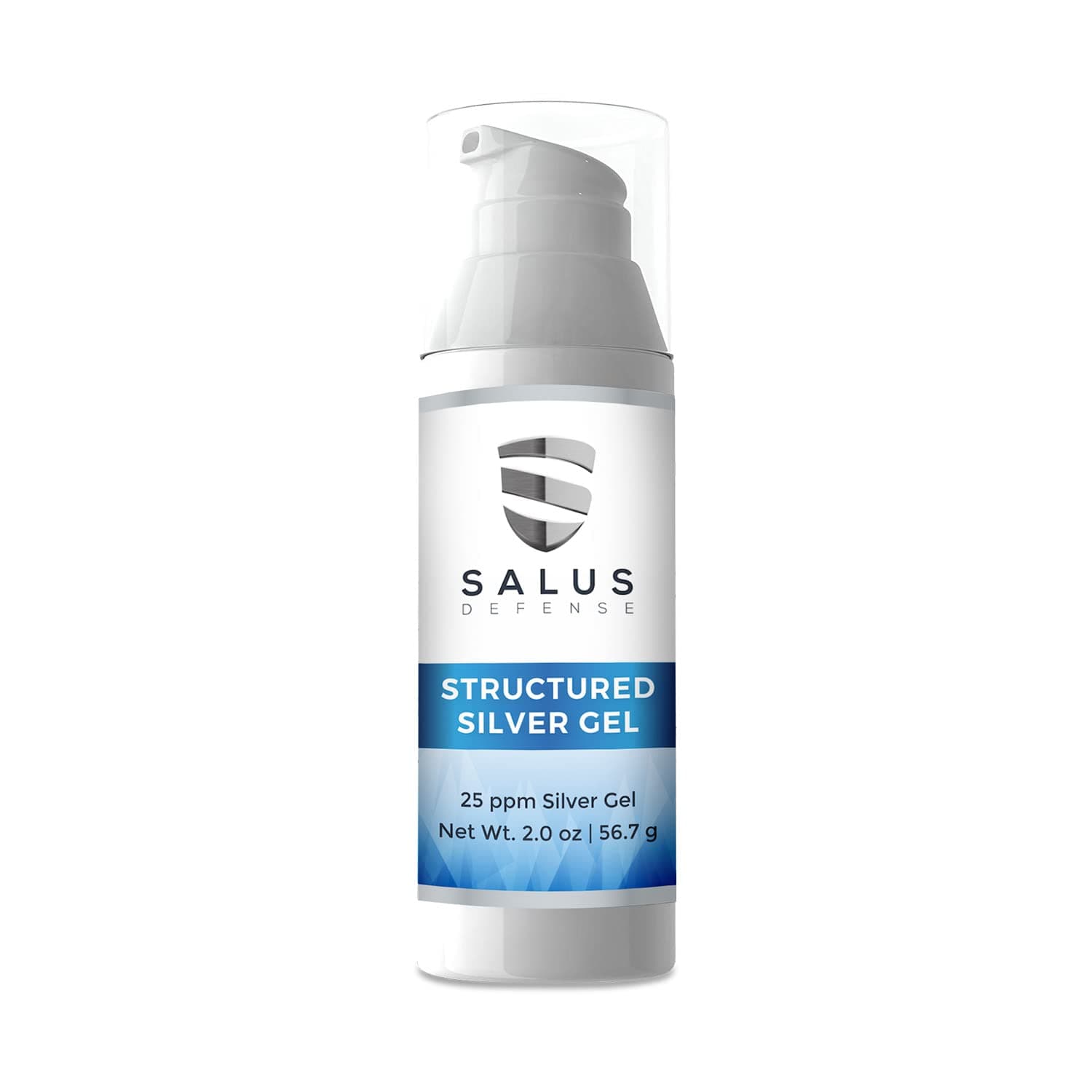 Structured Silver Gel — Useful for Bandages - Natural Hand Sanitizer - Better than Colloidal Silver - 2 Ounce 25ppm Safe for All.