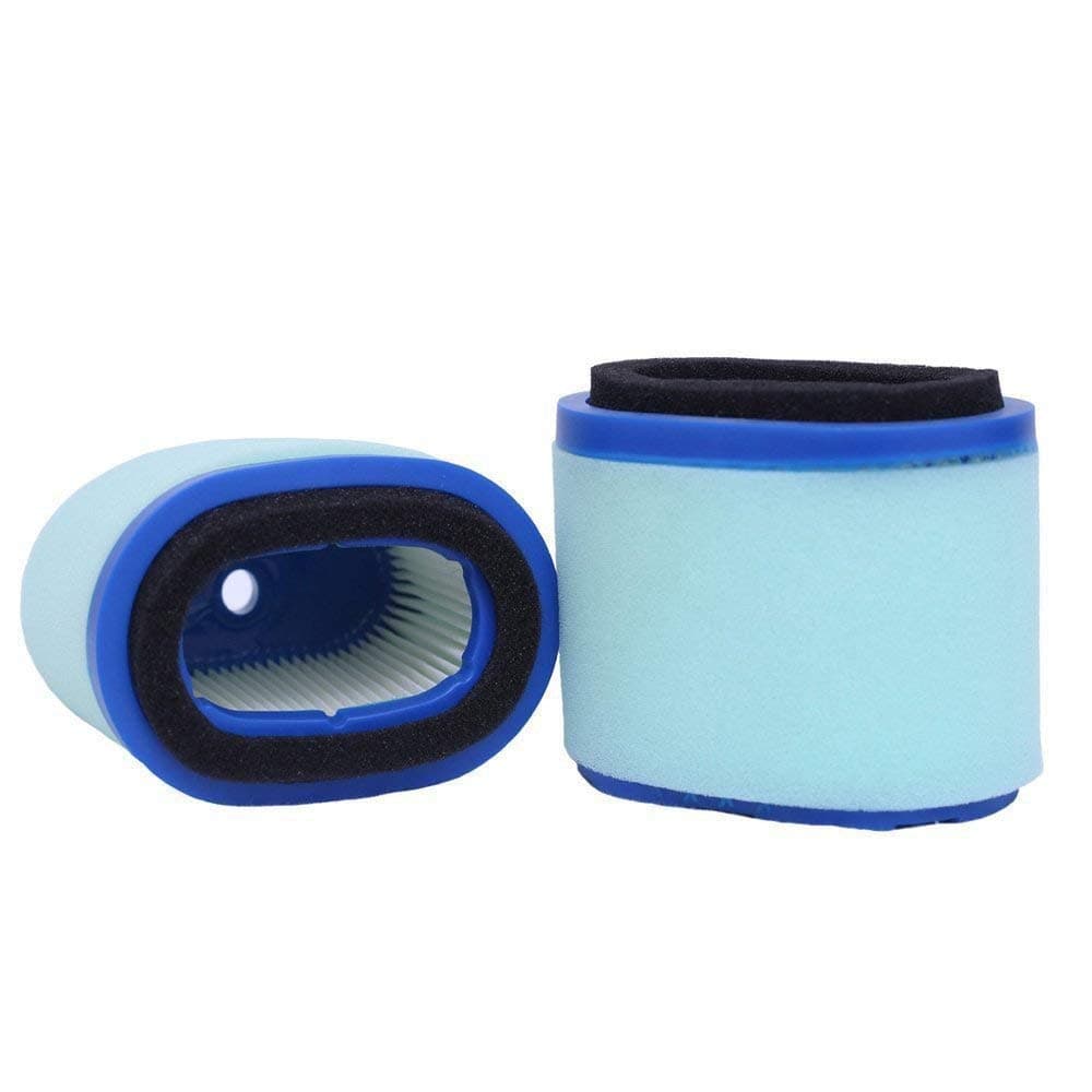2Pack 697029 Oval Air Filter, Compatible with Briggs Stratton 4207 5059 498596S OEM Air Cleaner, Lawn Mower Extend Life Series Air Filter and More, Plus 273356S Pre Filter