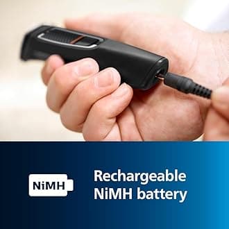 Philips Norelco Multigroom Series 3000, All-in-One Trimmer and Hair Clipper, 15-Piece Men's Grooming Kit for Beard, Face, Nose, and Ear, No Blade Oil Needed, Storage Pouch, Model MG3770/40