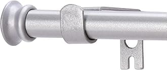 Small Curtain Rods for Windows 30" and 45" 5/8 Inch Standard Decorative Silver Curtain Rod with Brackets Easy to Install for Bedroom Living room Kitchen