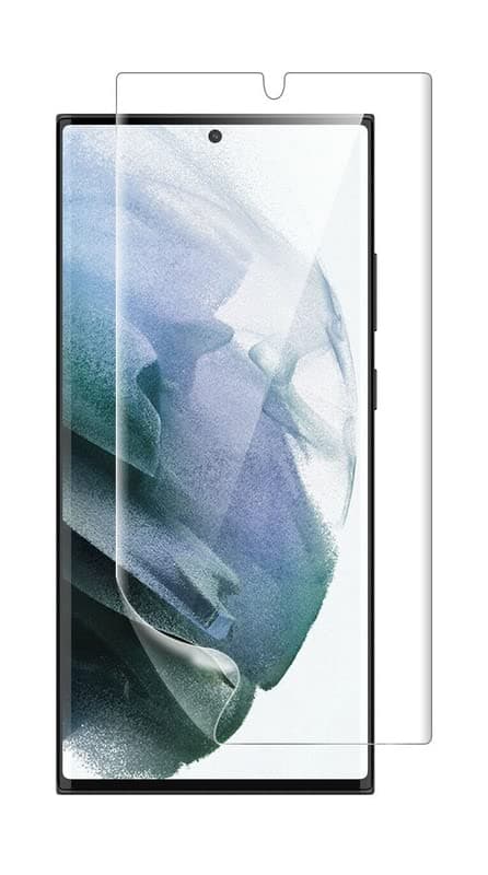 Prime retail Screen Protector for Samsung Galaxy S22 Ultra 5G, Bubble Free, Self Healing Unbreakable Membrane Edge to Edge Full Coverage - Clear