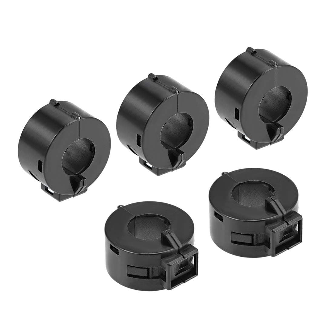 uxcell Ferrite Cores Ring Clip-On RFI EMI Noise Suppression Filter Cable Clip 5pcs 15mm a19062900ux0397 1