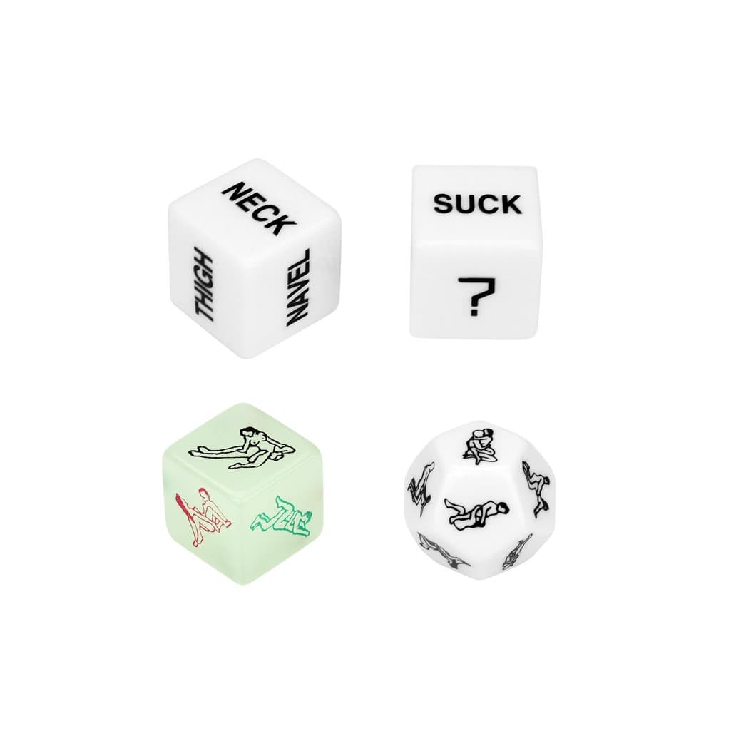 4 Pcs Dices Novelty Funny Dice Game, Gift for Valentine's Day Couples (A)