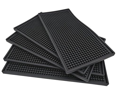 6" x 12" Black Bar Mat (5)