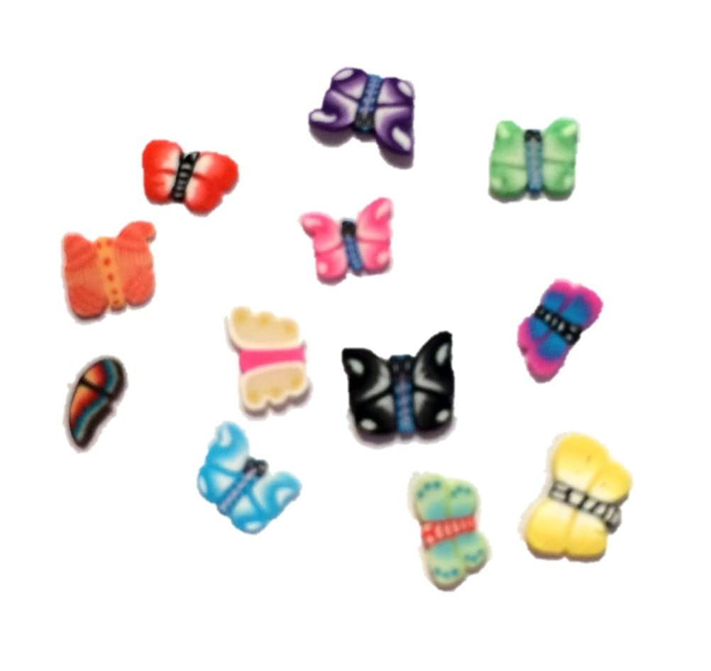 Butterfly Slices Clay Cane Crafts/Nail Art