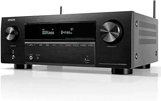 Denon AVR-X2800H, 7.2ch, WiFi, Blutooth, 8K, 3D Audio, Dolby Atmos and DTS:X AV Receiver with HEOS® Built-in (Black)