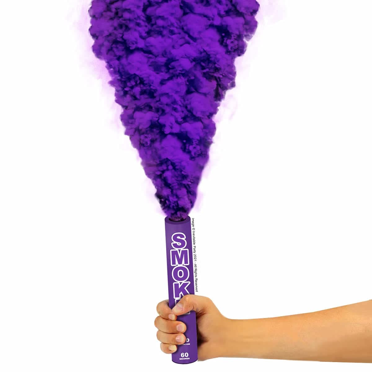 Inevitable Party Ring Pull Handheld Daytime Smoke for Paintball, Weddings, Photoshoots & Special Effects (Purple)