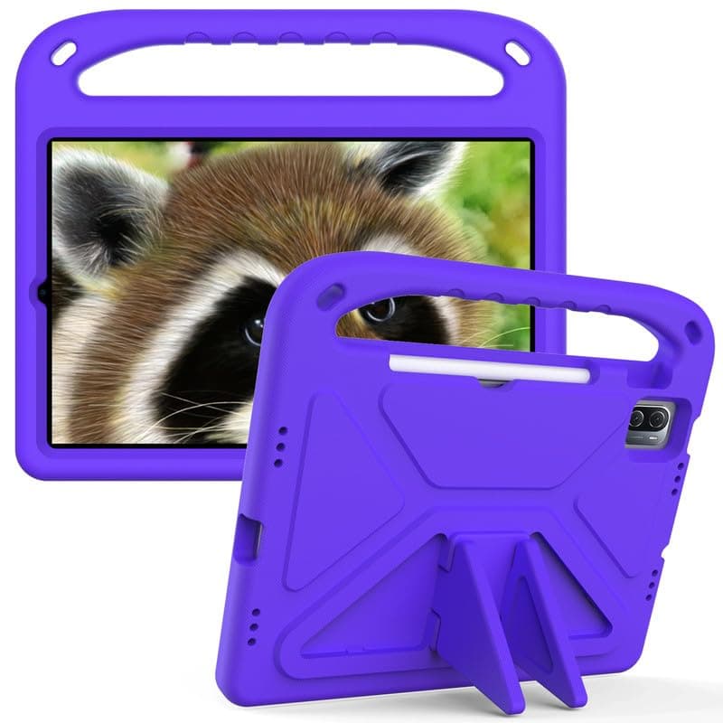 Kids Case For Xiaomi Pad 5 11-Inch, EVA Foam Lightweight Shockproof Duarable, Tablet Cover with Handle Stand Case For Children Firendly, Purple