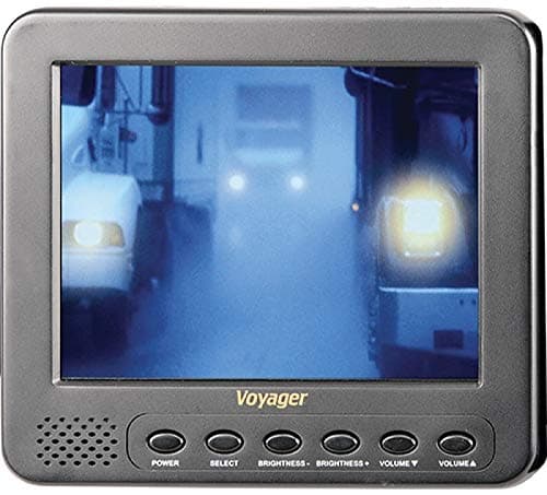 Voyager AOS562 Widescreen LCD Color Backup Observation System with AOM562A 5.6" LCD Observation Monitor, VCCS155 Color CCD IR LED Camera, VOSHD4MNT 4" Universal Pedestal Mount, CEC75 75' Camera Cable