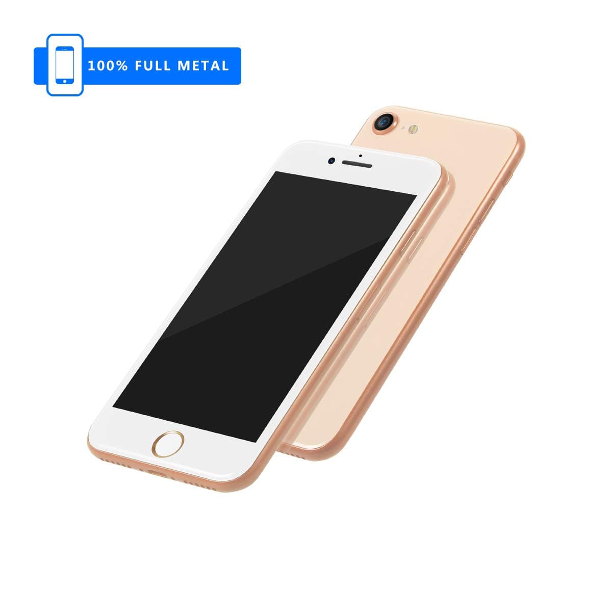 3rd Generation [Full Metal] Fake Dummy Display Compatible with Apple iPhone [Non-Working] 1:1 Scale Phone 8/8Plus 4.7/5.5 inch (Gold 4.7)