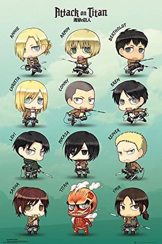 Attack On Titan Poster Chibi Characters (61cm x 91,5cm)