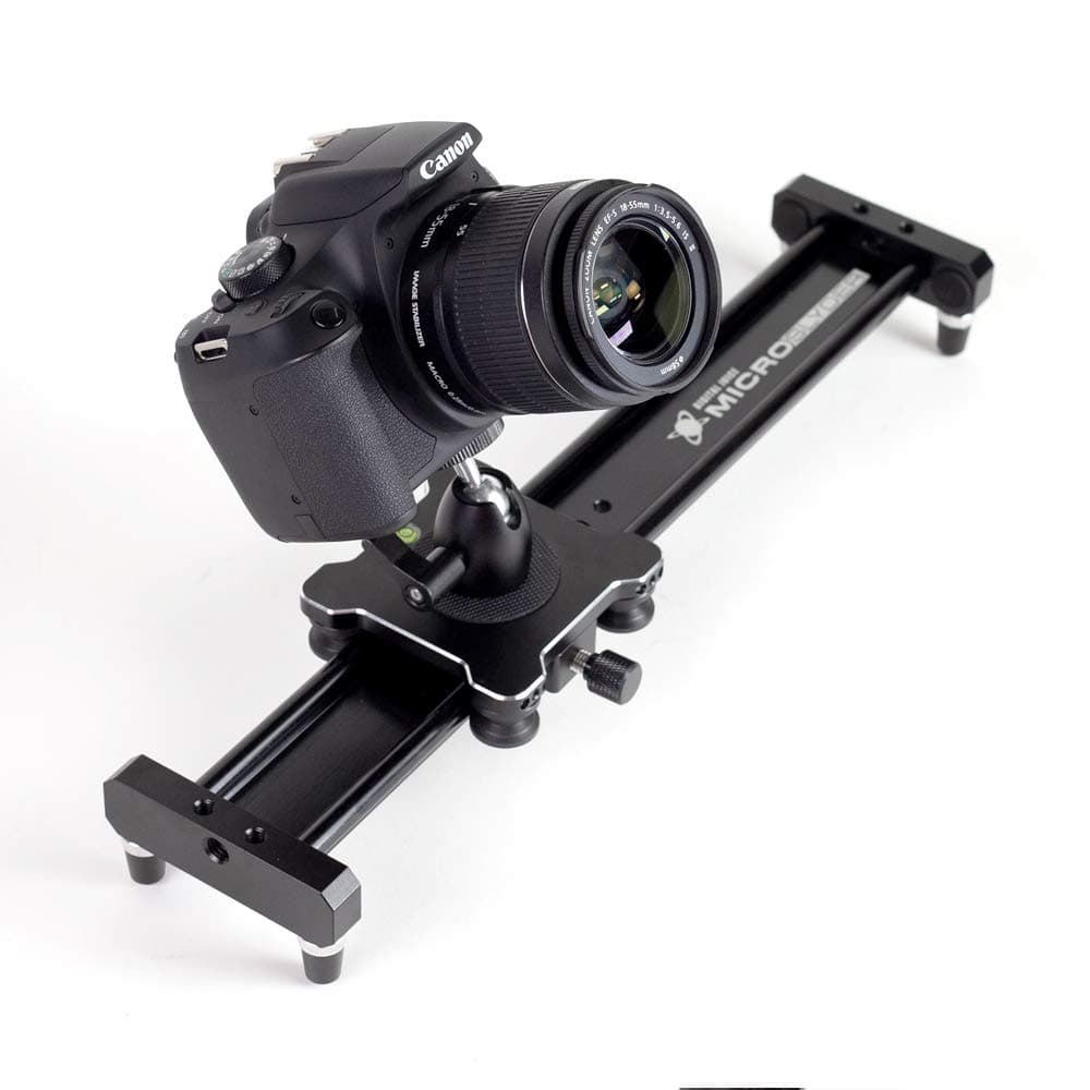 Digital Juice Micro Slyder, 16 inch/3.5 inch Portable Affordable Compact Aluminium Camera Track Slider Video Stabilizer Rail for DSLR Camera DV Video Camcorder Film Photography