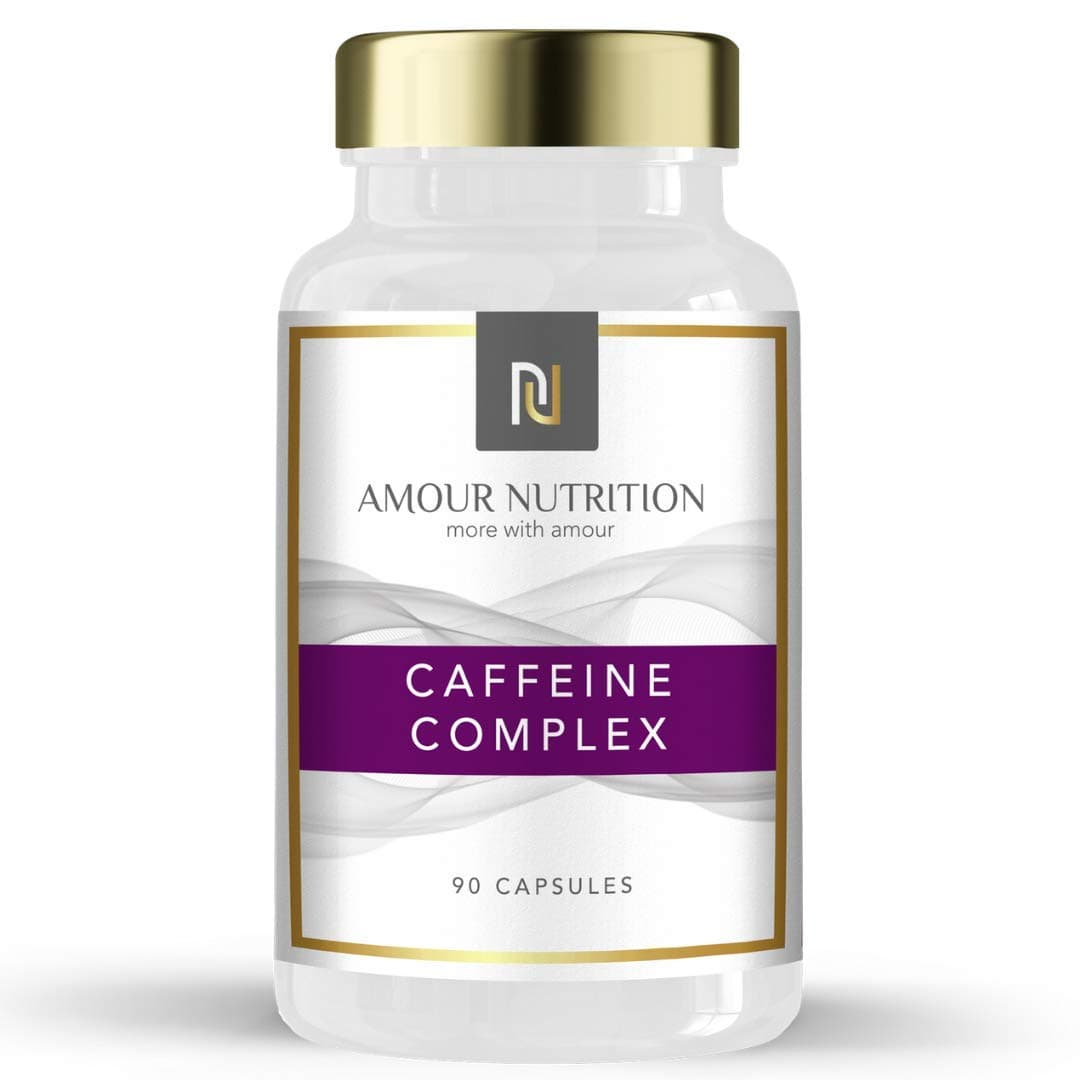 Amour Nutrition Caffeine Complex, 6 Ingredient Blend Including Chromium, Green Tea, B Vitamins UK Made Quality Assured