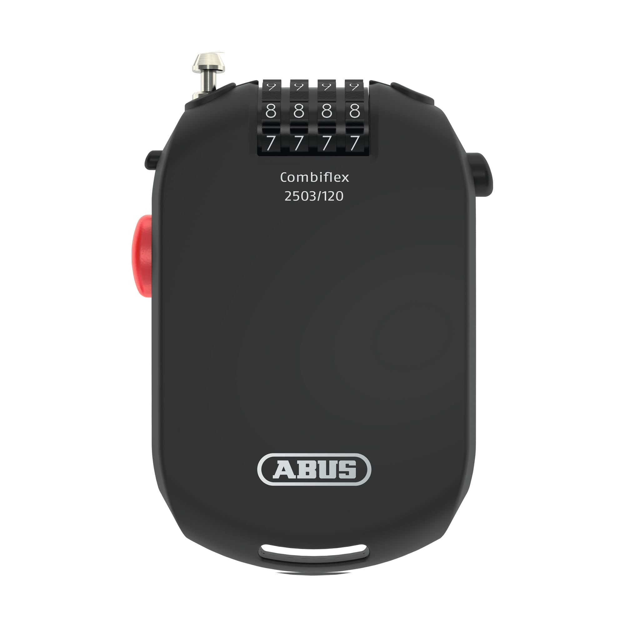 ABUS Combiflex 2501/65 Special Lock - Suitable as Luggage Secure, Ski Lock, Helmet Lock - with Combination Code - Black