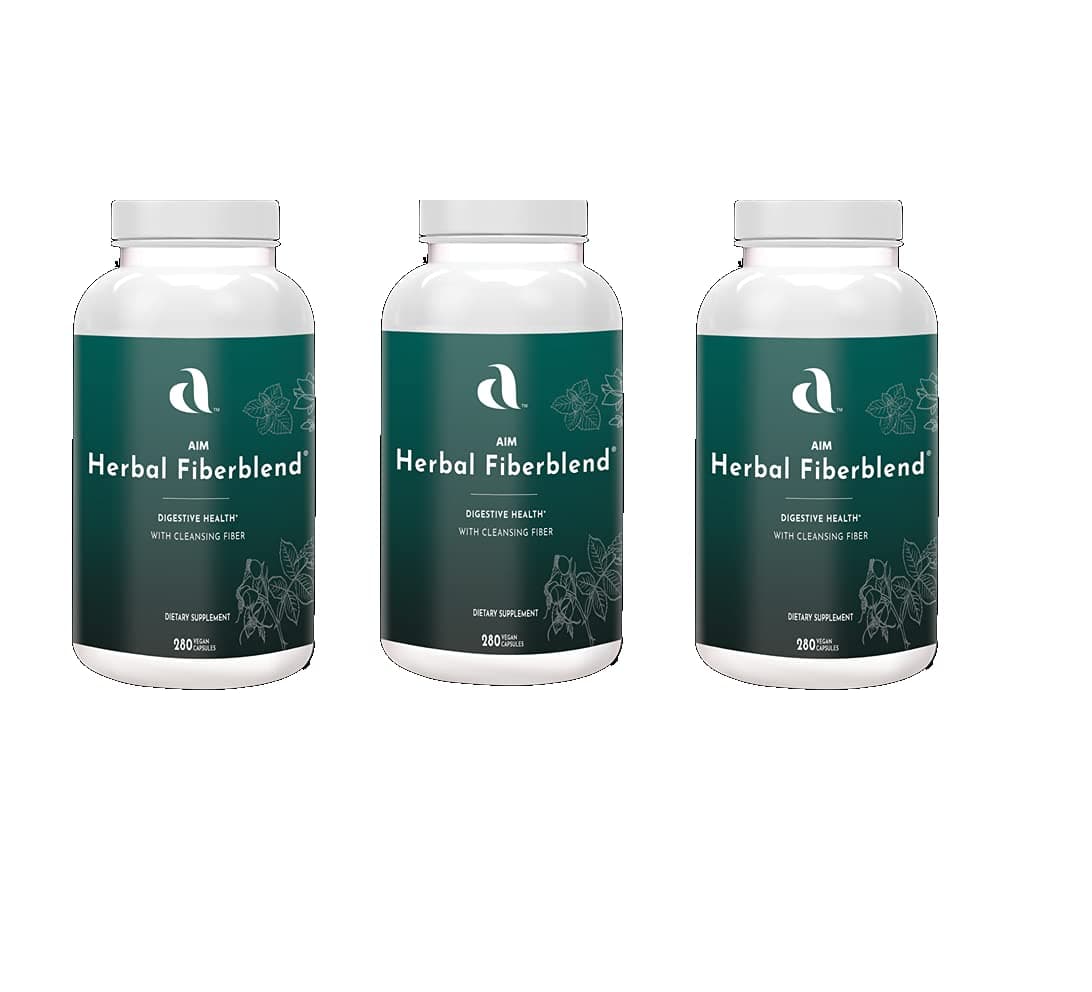AIM Herbal Fiberblend 280 Capsules (3 Bottle) Helps Maintain Whole Body Healthy