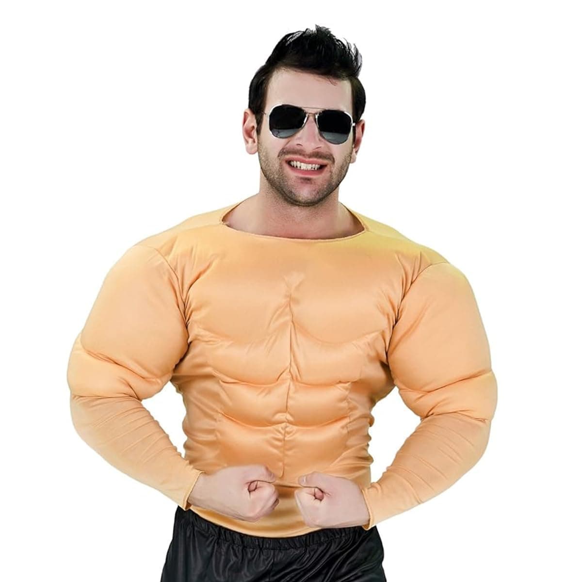 Man's Muscle Suit Costumes,Yellow,One Size