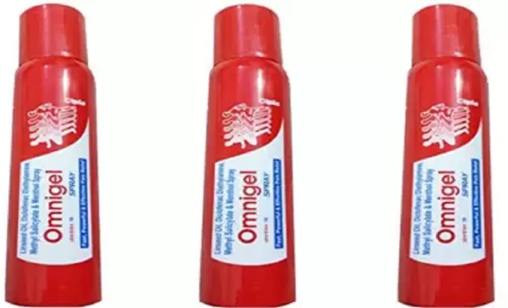 Cipla OMNIGEL 107.18ML (PACK OF 3) Spray (3 x 25 g)