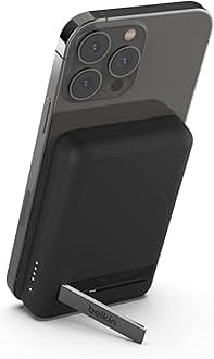 MagSafe Compatible Wireless Mobile Battery, VGP Gold Prize Winner, 5000 mAh (7.5 W), 3C Compliant, CCC Certified, Compatible With iPhone 17, 16~12 Series, Pass-Through Charging Compatible, PSE