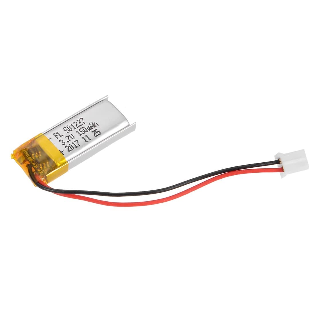 Sourcingmap Power Supply DC 3.7V 150mAh 501227 Li-ion Rechargeable Lithium Polymer Li-Po Battery