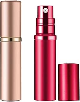 YEEJOK Travel Essentials for Women Men, Perfume Bottles Refillable, Perfume Atomizer Spray Container, Mini Portable Easy Pump Refilled 5ml Bottle for Flying,Purse,Vaction Essentials