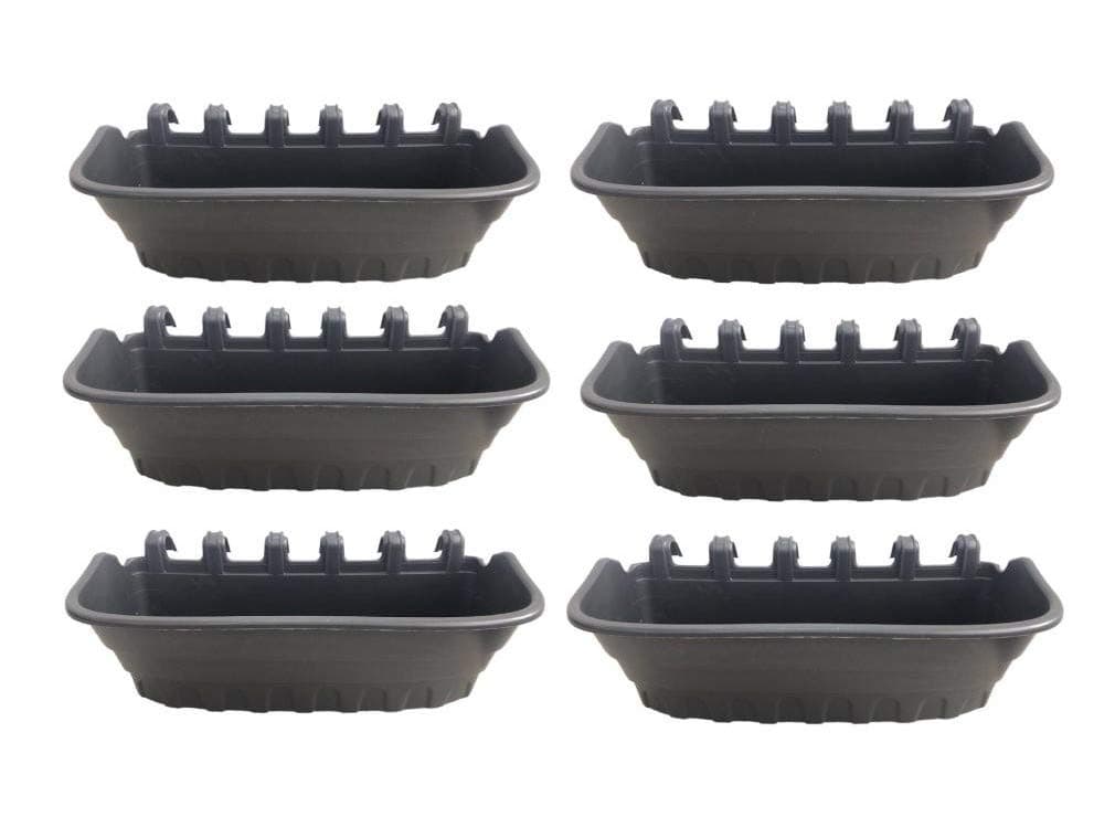 ARMADA Vertical Garden Wall Planter Large with 6 Pots (Green) 310mm x 135mm x 115mm Herb,for Indoor and Outdoor, Grow