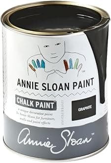 Annie Sloan Chalk Paint® (Graphite, 1 Litre/33.8 Fl Oz) a unique decorative paint for furniture, cabinets and home décor with no sanding or priming