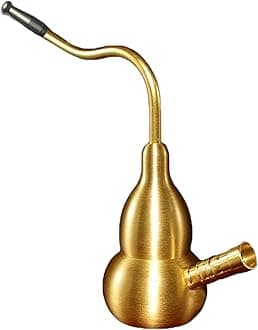 DACHUI Portable Hookah Mini Hookahs Shisha Handheld Personal Hookah Water Pipe For Smoking Brass Small Travel Hookah Smoking Gifts For Father Husband Boyfriend or Friends, B