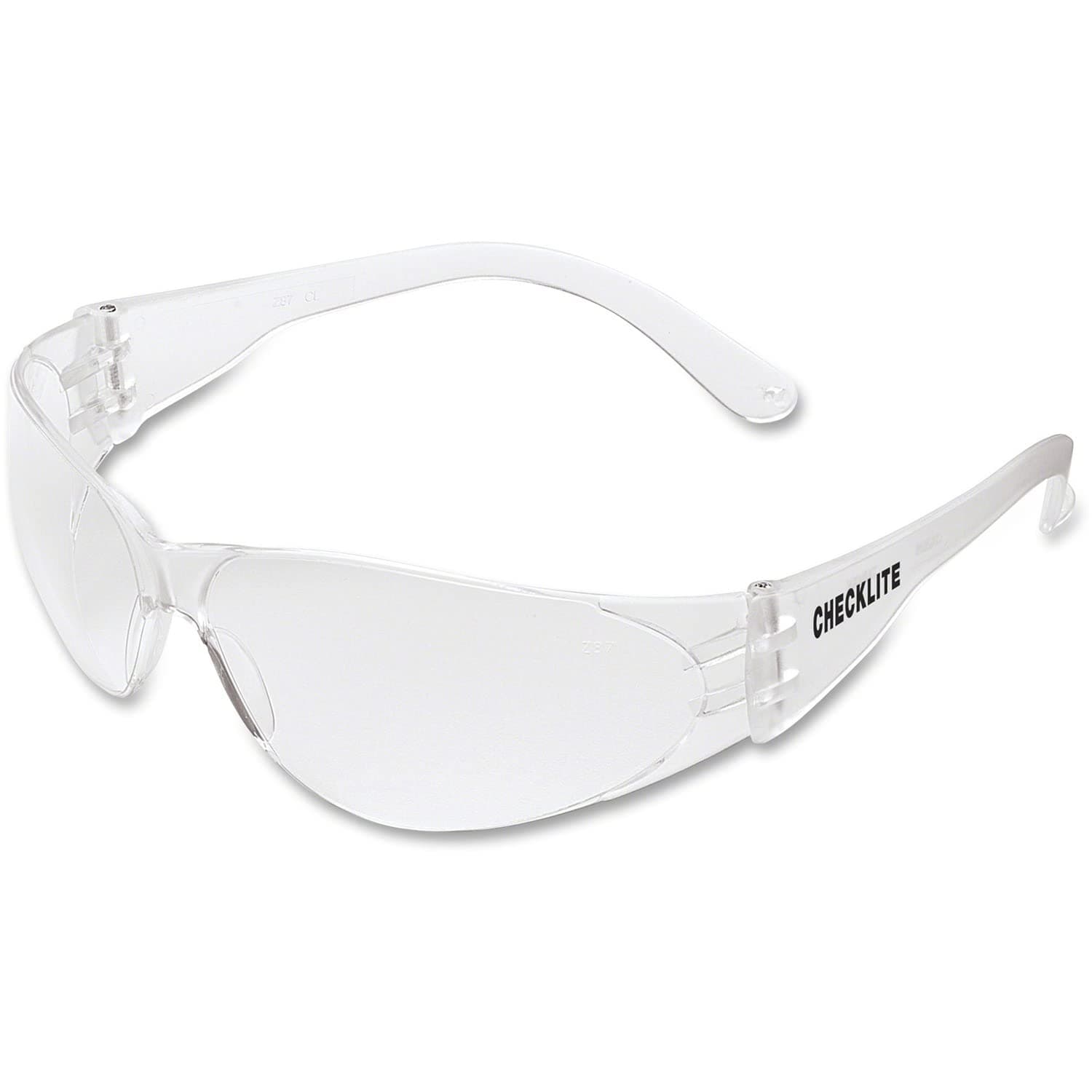 CL010 Checklite Safety Glasses with Clear Frame and Clear Lens, 1-Pair