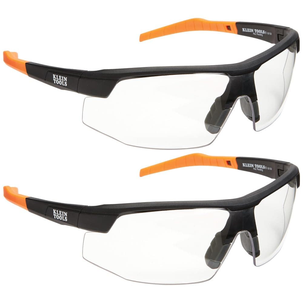 Klein Tools 60171 Safety Glasses, PPE Protective Eyewear with Semi Frame, Scr...