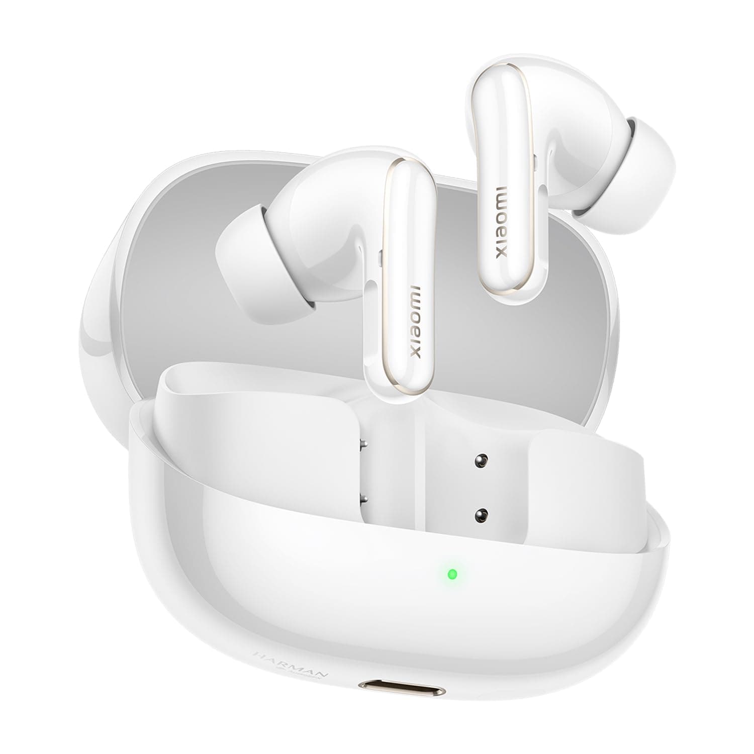 Buds 5 Pro BT-White | 3MIC + AI Call Noise Reduction | Up To 36 Hours Long Battery Life With Charging Box