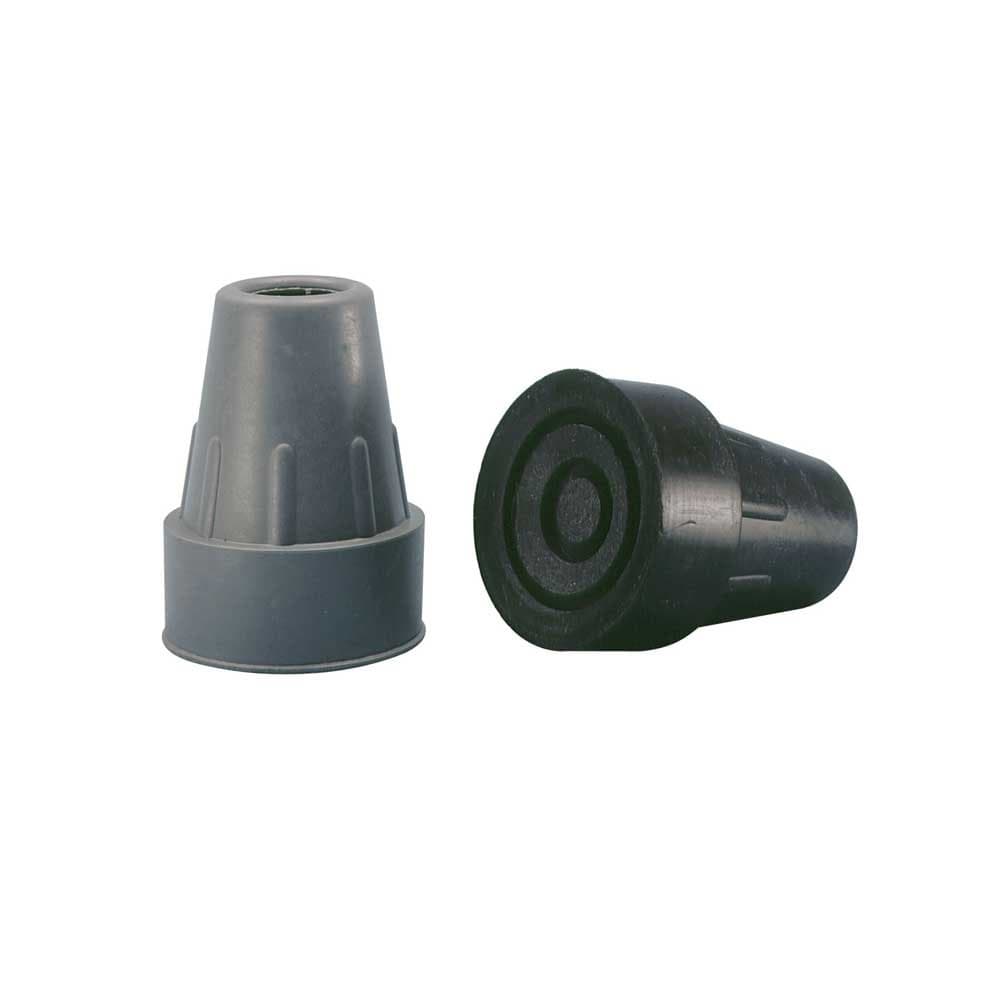 1x BEHREND Rubber Crutch Ferrule – Rubber Buffer, Stock Capsule, Rubber Capsule, Grey/Black, Sizes