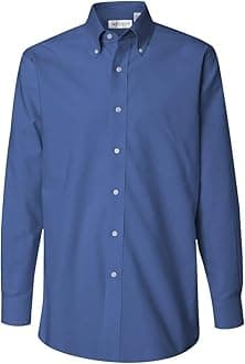 HSGDD Van Heusen Long Sleeve Button Down Pinpoint Shirt