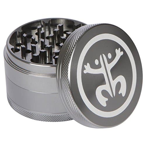 Titanium Herb Grinder 4 piece (2.5 Inches) with Pollen Catcher