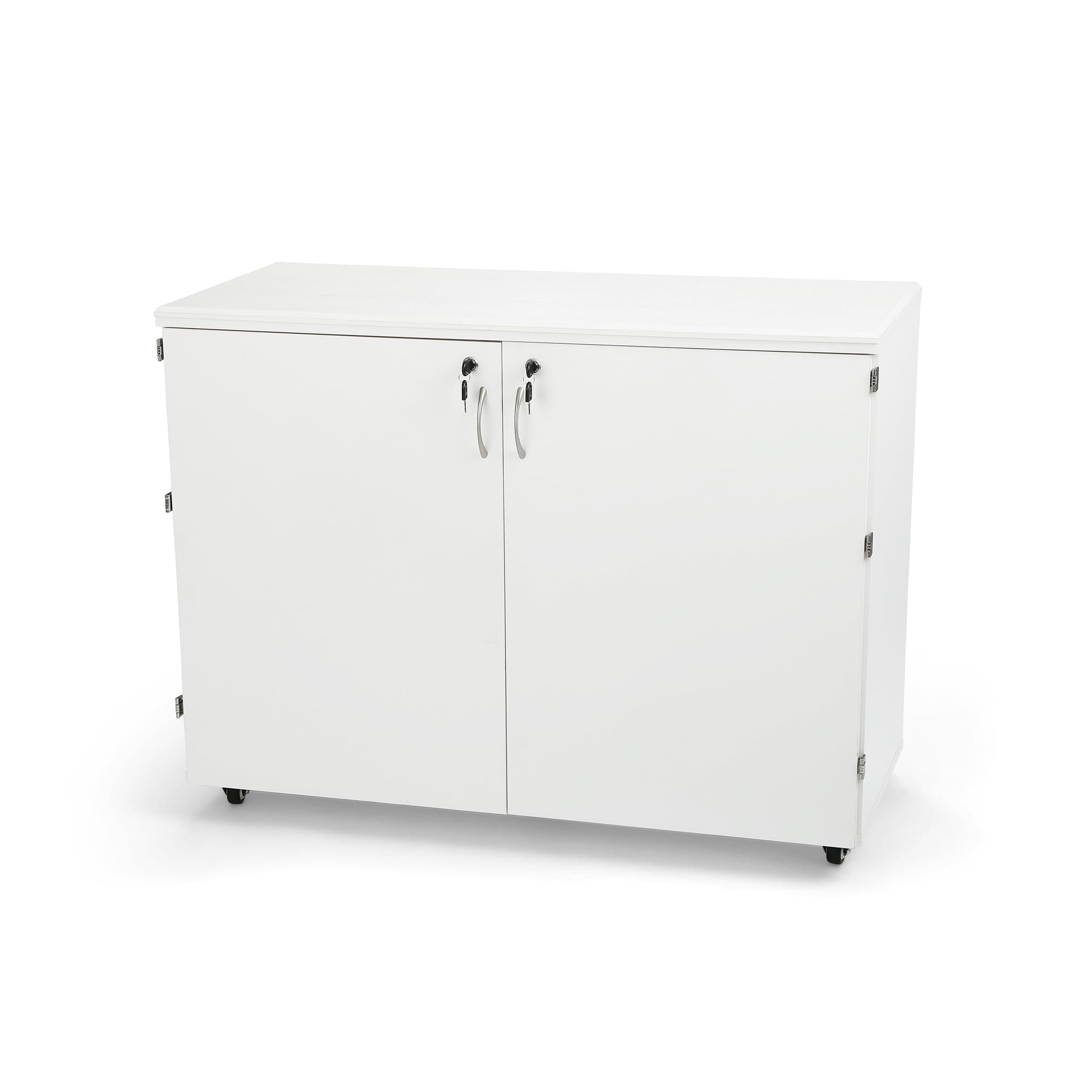 - Arrow K7911 Dingo Kangaroo 9 Drawer Storage Cabinet for Sewing and Crafts, Portable with Wheels, White Ash Finish
