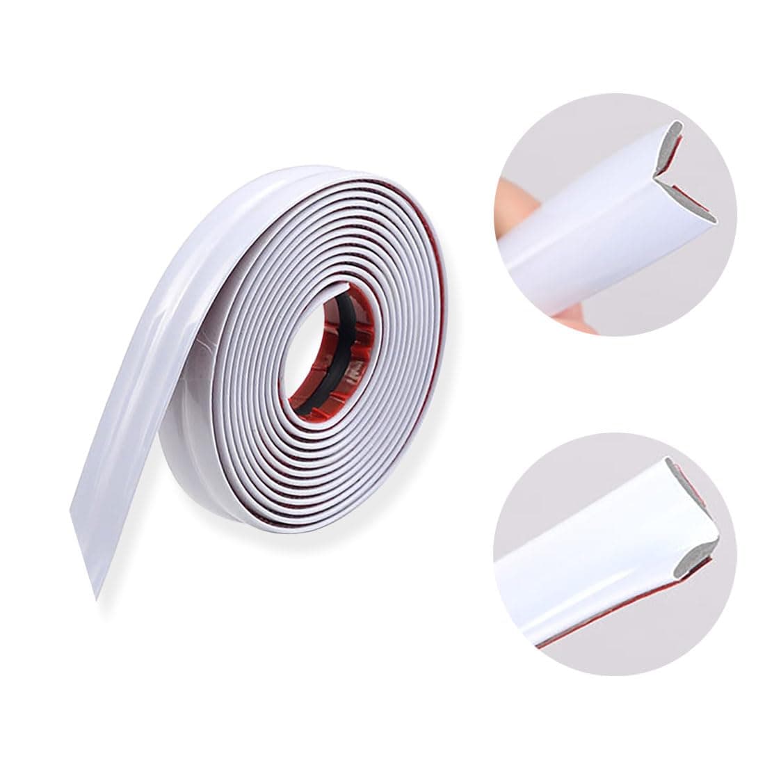 10 Ft Flexible Molding Trim,Ceiling Molding Peel and Stick,Corner Guards Wall Trim,Self Adhesive Caulk Strip for Living Room, Bedroom, Kitchen, Bathroom (White)