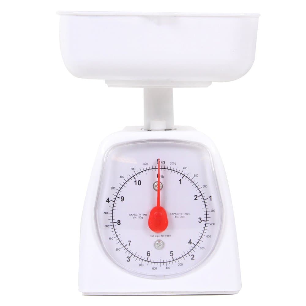 hand2mind Dual-Dial Analog Platform Scale, 5 kg Scale, Kitchen Scales, Weighing Scales, Classroom Supplies for Teachers Elementary, Teacher Supplies, School Supplies