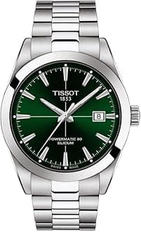 Tissot T1274071109101 Gentleman Watch, Automatic Bracelet, Green Dial, green, Bracelet Type