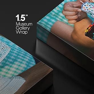 Custom Canvas Prints Personalized Wall Art with Your Birthday Party Photos/Pictures Digitally Printed - 24x16inches