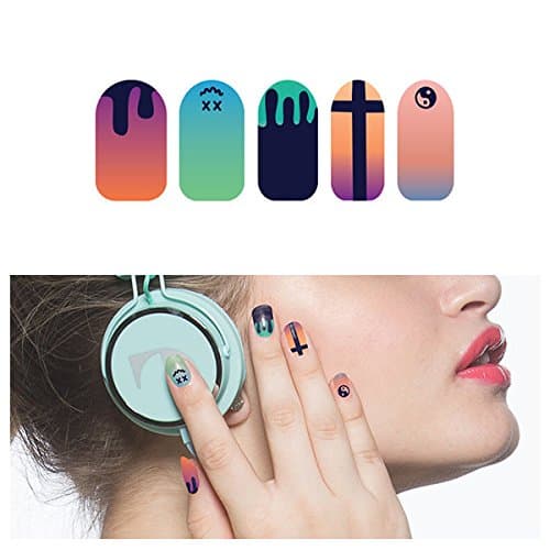Tattify Grunge Nail Wraps - Down Gradient (Set of 22)