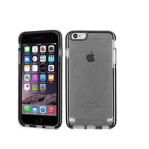 iPhone 6s Case,Aromaer Protective Slim Anti-Scratch Clear Transparent Cases with Mesh Design Non-slip Cover for Apple iPhone 6s/6-Black Wireless Phone Accessory