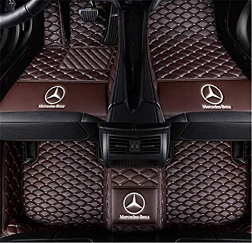 Custom Fit XPE Leather 3D Full Surrounded Waterproof Car Floor Mats for Mercedes-Benz S class S280 S300 S320 S400 S500 S550 S680 2014-2019 car floor mat with logo(coffee, Benz S class 2006-2009)