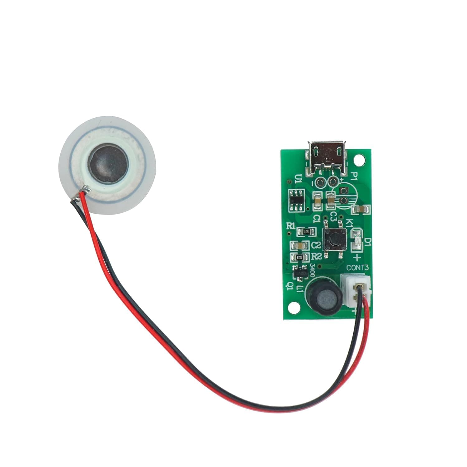 Electronic Spices 5V DIY Ultrasonic Piezoelectric Humidifier Moisture Atomizing Chip Mist maker circuit board (Pack of 1)