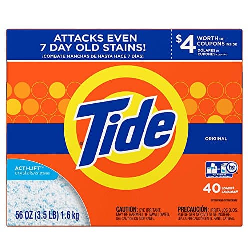 Tide HE Turbo Powder Laundry Detergent Original, 40 Loads, 56 oz- Pack of 2