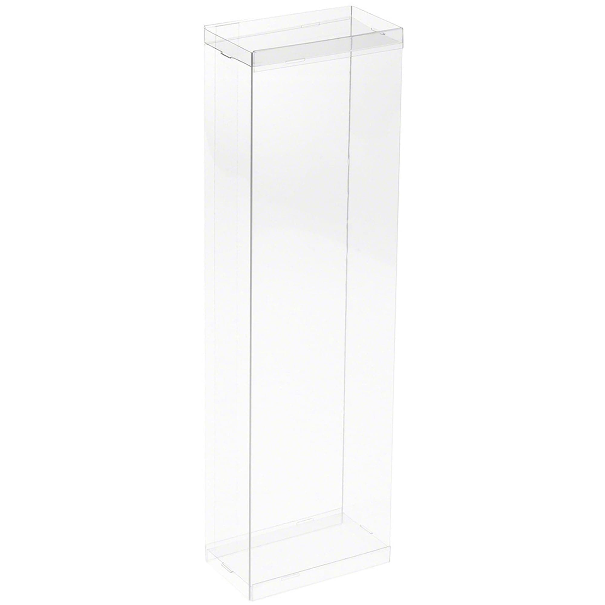 Clear Folding Display Box for 11-12.5 inch Dolls and Action Figures, 4" W x 2.25" D x 13" H, Pack of 20