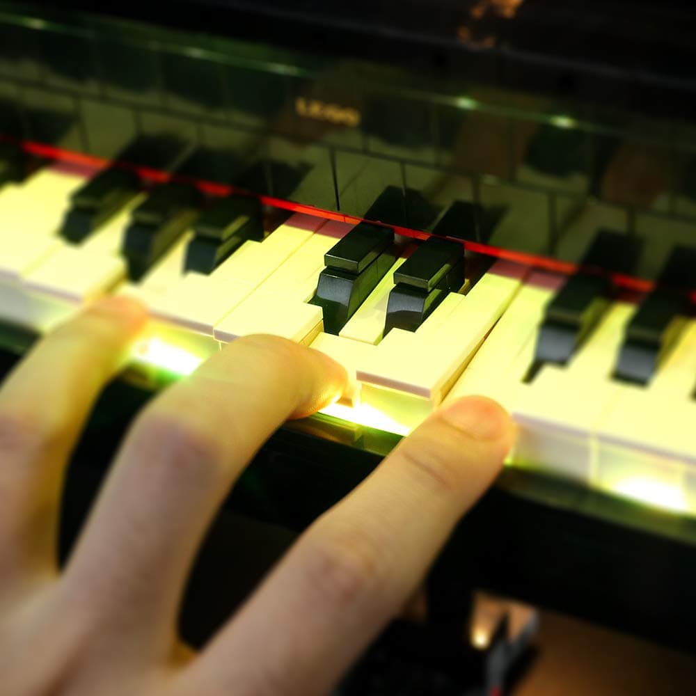 BRIKSMAX Led Lighting Kit for Grand Piano - Compatible with Lego 21323 Building Blocks Model- Not Include The Lego Set