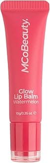 MCoBeauty Glow Lip Balm, Watermelon, Nourishing Tint for Luscious Lips, Vegan, Cruelty Free Cosmetics
