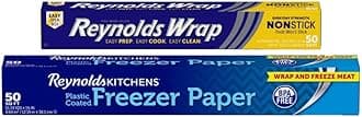 Variety, 1 Reynolds Wrap Heavy Duty Non Stick Aluminum Foil, 50 Sqft, 1 Reynolds Freezer Paper 50 sqft, 1 CT Variety Pack