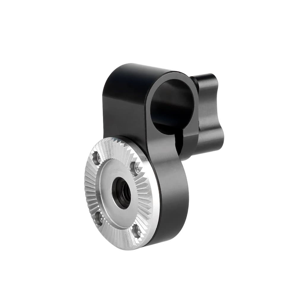 15mm Rail Rod Clamp with ARRI Standard Rosette Mount Adapter for DSLR Camera Shoulder Rig Support System(with M6 Thread hole)