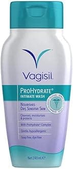 Vagisil ProHydrate Intimate Wash for Daily Feminine Hygiene for Dry & Sensitive Skin with Hyaluronic Acid, 240 ml
