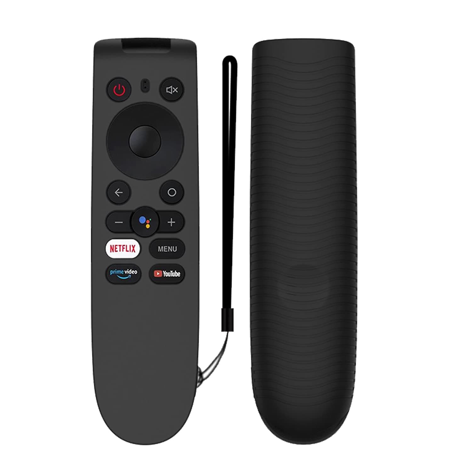 ETUZI Silicone Remote Cover for ONE Plus LED TV Remote Control Remote Case for 1+ Y Series LED Smart TV 32 inches [32Y1] 43 inches [43Y1] with Netflix YouTube Function (Black) (Remote Not Included)